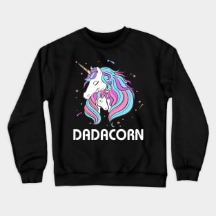 Dadacorn Funny Unicorn Fathers Day Gift Crewneck Sweatshirt